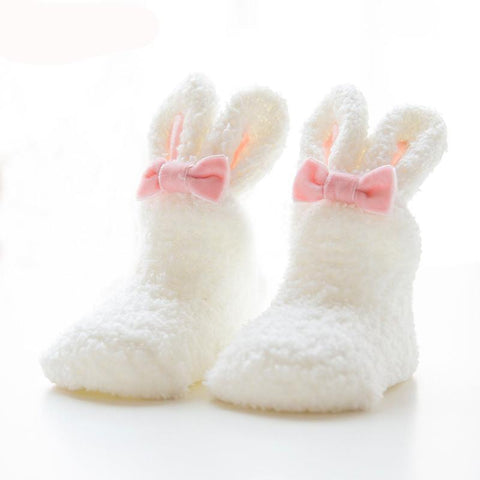 Winter Coral Fleece Baby Socks