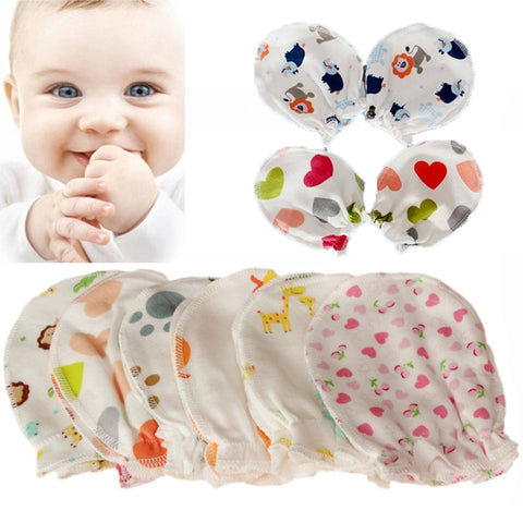 Soft Cotton Infant Handguard Mittens