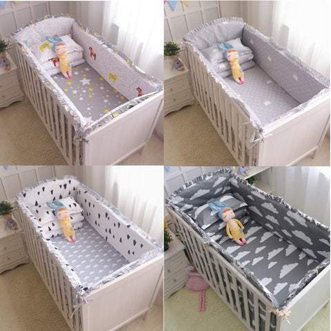Cartoon Baby Crib Bumpers Bedding