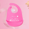 Cartoon Prints Kids Silicon Bibs