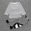 Letter Print Striped Casual Apparel